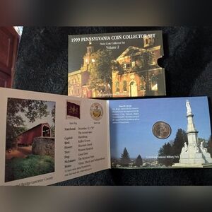 1999 Pennsylvania Uncirculated Quarter Collector Set with Illustrated Folder